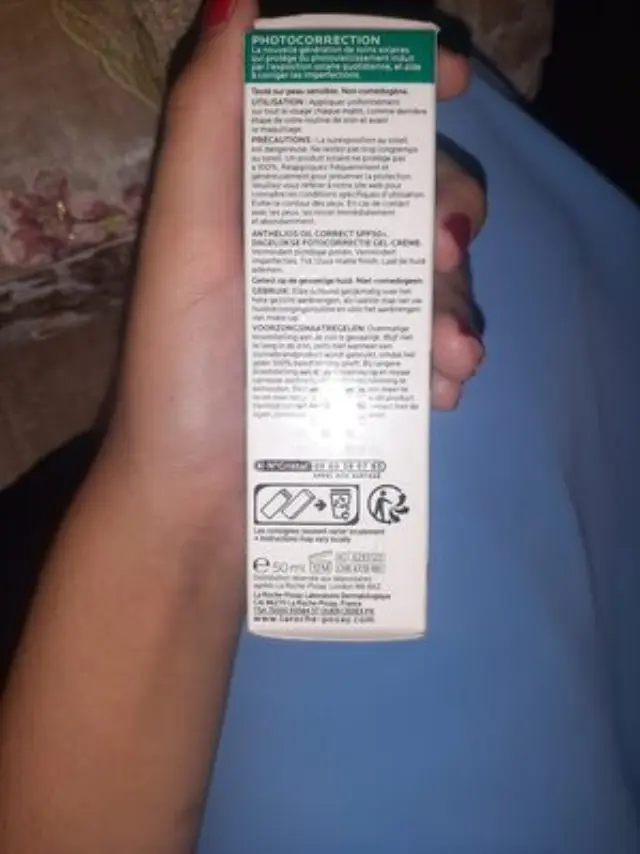 La Roche Posay Anthelios Oil Correct Photocorrection Daily Gel-Cream SPF50+ Αντιηλιακό για Λιπαρό Δέρμα & Ατέλειες, 50ml 2