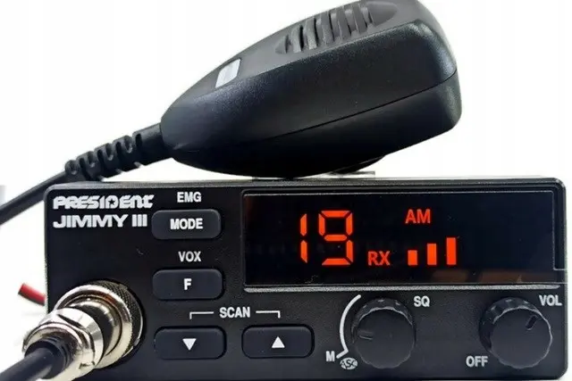 President Jimmy III AM-FM CB radio Black