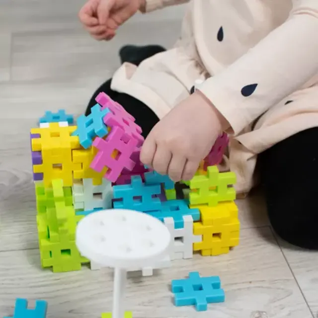 Meli Εκπαιδευτικά Τουβλάκια Κατασκευών Maxi Constructor Pink 70 τμχ από 1+ ετών 50423 2