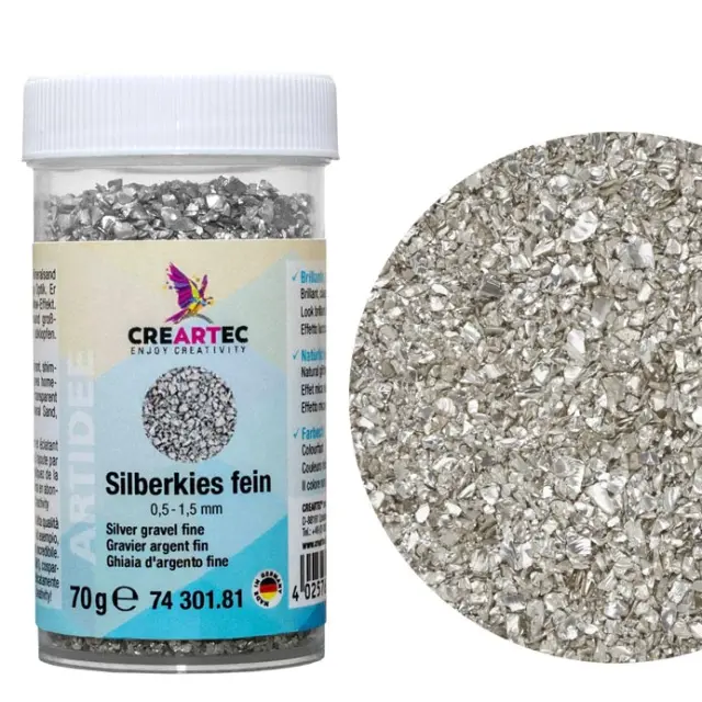 Creartec Silver Chips Fine 0.5-1.5mm - 70gr