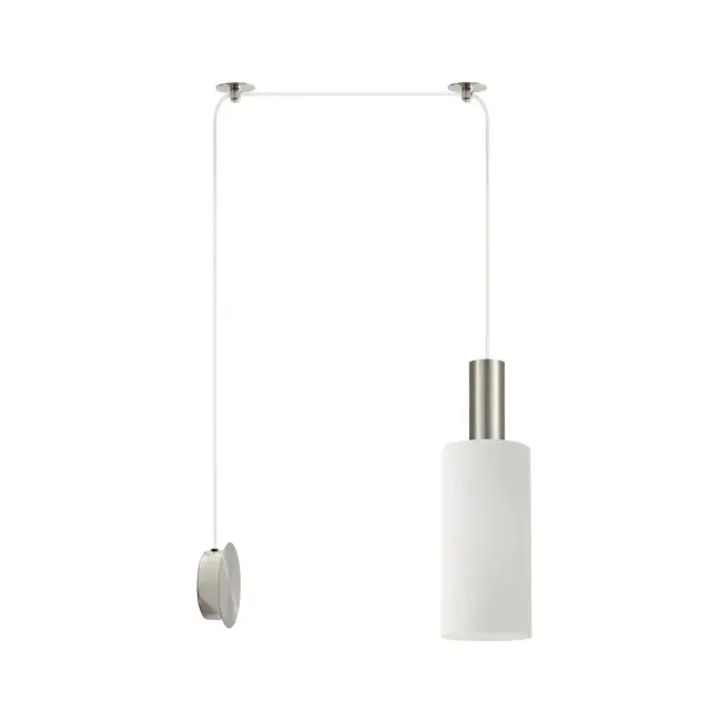 Απλίκα Τοίχου Adept Tube Νίκελ Ματ 40x12x300εκ.