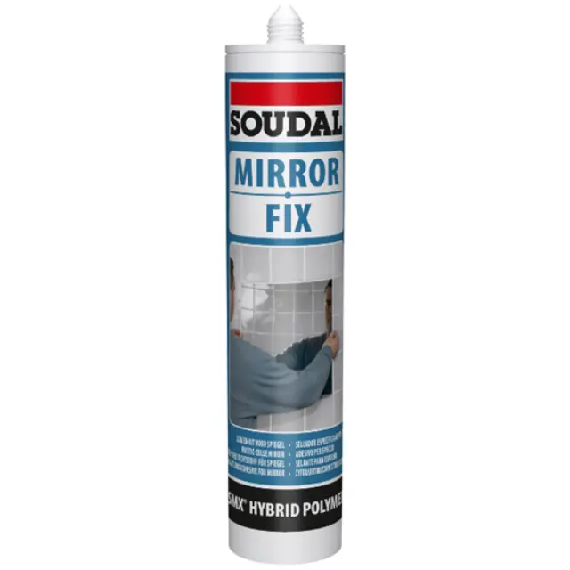 SOUDAL Mirror Fix Υβριδική Κολλά Καθρεπτών Λευκή 290ml