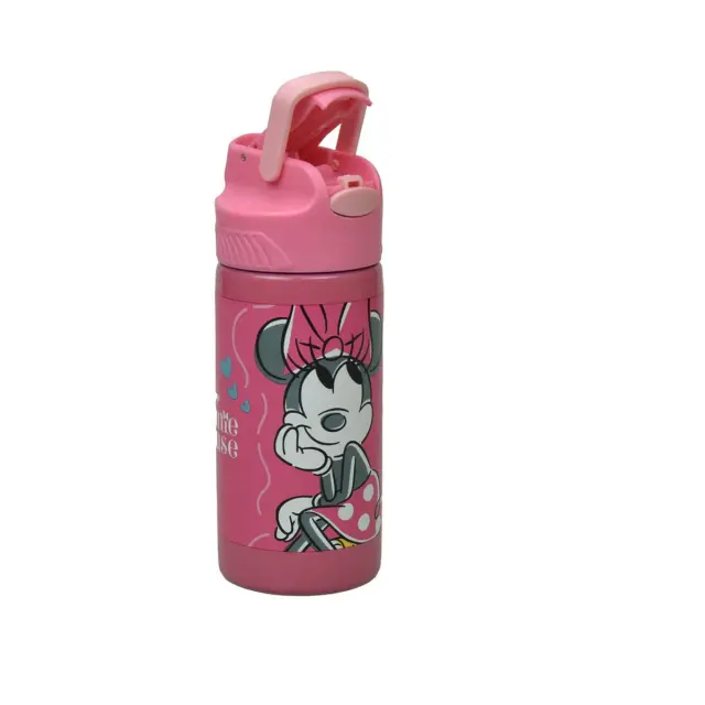 Παγούρι ανοξείδωτο με καλαμάκι Disney Minnie Mouse 500ml 2