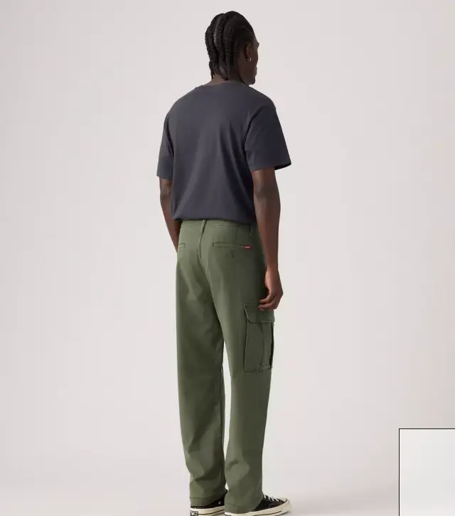 Levi’s® ανδρικό παντελόνι cargo Relaxed Tapered Fit “Xx” – 0057R0002 khaki D.GREEN 3