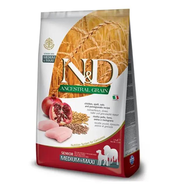 N&D CHICKEN POMEGRANATE SENIOR MEDIUM MAXI 12 kg