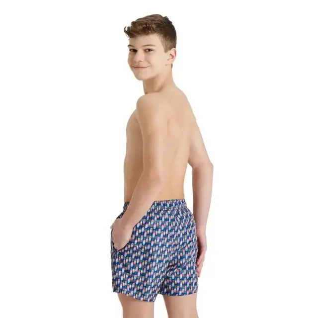 Arena Boy's Allover Print Beach Swim Boxer Μπλε Σκούρο 005252-550 (Arena) 2