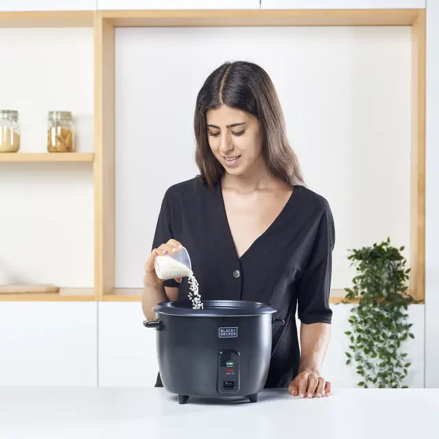 Black + Decker Παρασκευαστής Ρυζιού και Ατμομάγειρας BXRC1800E 1.8lt 2