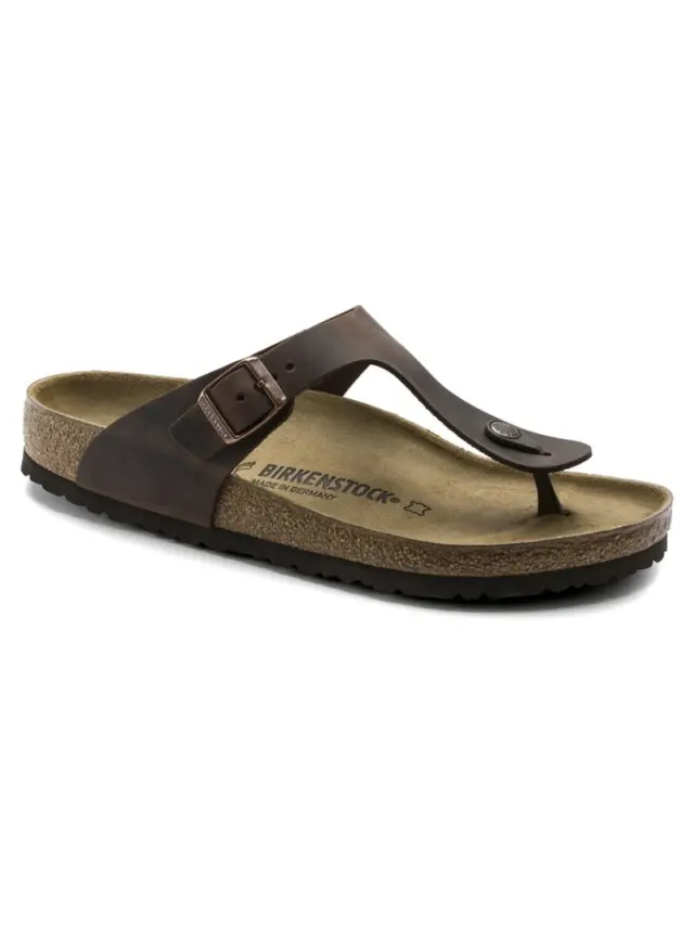 Birkenstock Σαγιονάρες Unisex δέρμα Oiled Καφέ BIR/GIZEH 743831 HABANA - 46 2