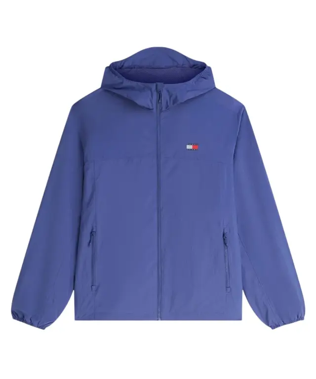 Tommy Hilfiger - Ανδρικό Αντιανεμικό Μεταβατικό Μπουφάν Chicago Packable Ripstop Relaxed Fit DM0DM23223-C6Q Μπλε