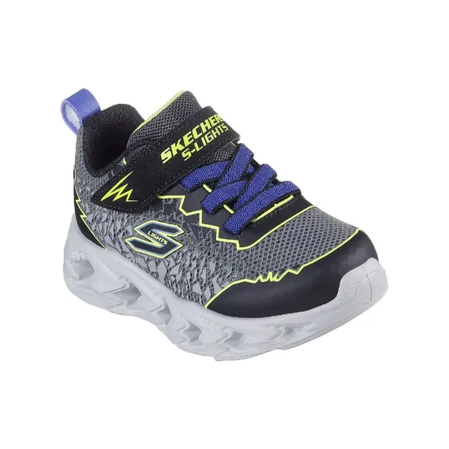 Skechers παιδικά αθλητικά με φωτάκια για αγόρια Μαύρο 400603N-BKYL - 24 3