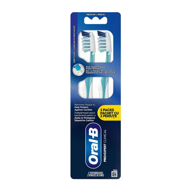 Oral-B Oδοντόβουρτσα Pro Expert Clinical 35 Mέτρια 2 Tεμάχια