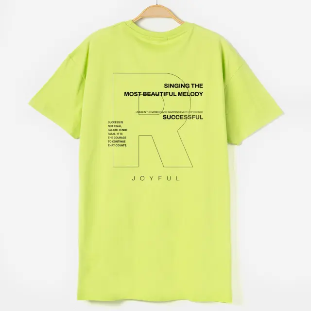 T-shirt Noshame® Lime με τύπωμα Successful - 132535 - XXL 2