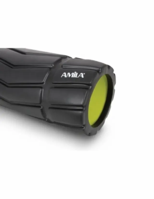Amila Foam Roller Arrow 14cmX33cm Μαύρο/Λάιμ 2