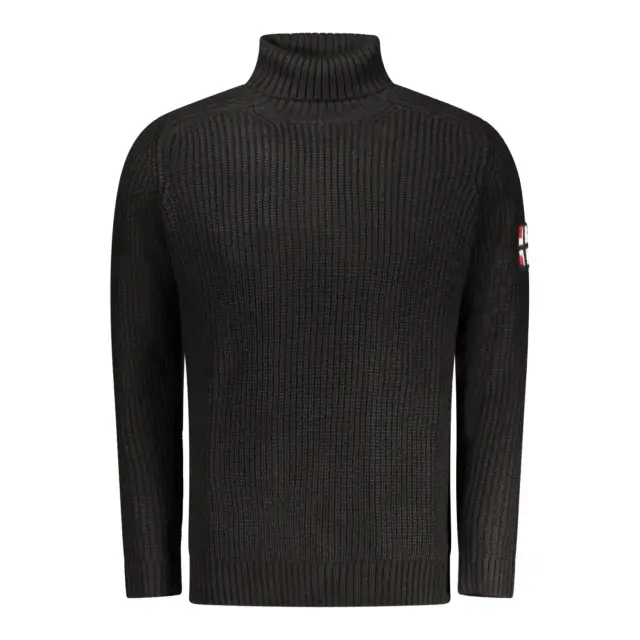 Norway Nautical School - Ανδρικό πουλόβερ Ζιβάγκο 853112-BLACK Μαύρο
