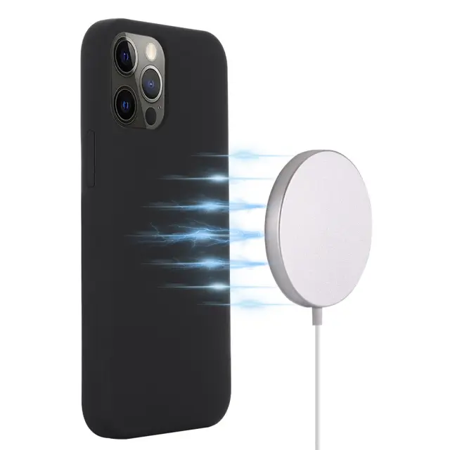 Θήκη Σιλικόνης με MagSafe για iPhone 15 Pro-Black OEM 2