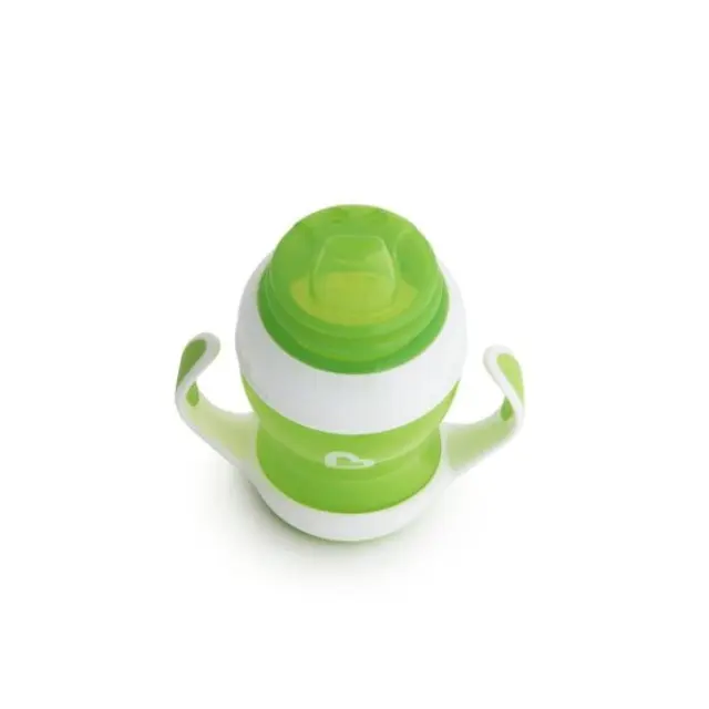 Gentle First Cup Εκπαιδευτικό Μπιμπερό με Λαβές για 4m+ 118ml Πράσινο- Munchkin 2