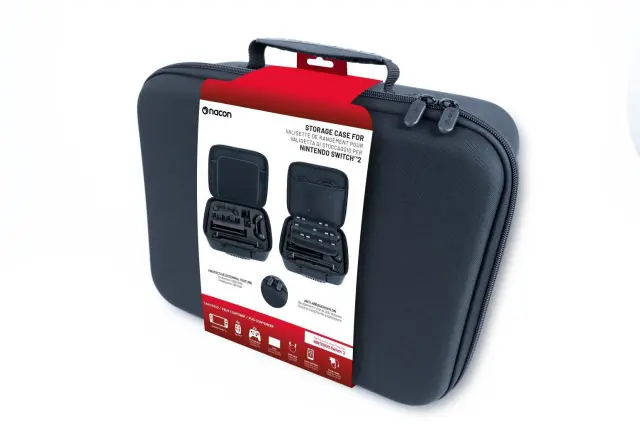 Nacon Storage Case Θήκη Μεταφοράς για Nintendo Switch 2 με Χώρο για Κονσόλα, Χειριστήρια + Παιχνίδια – Μαύρη