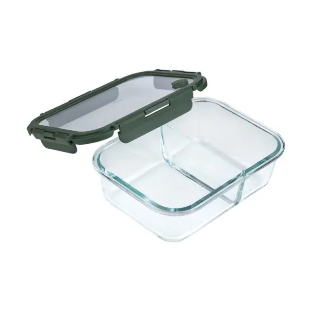 Estia Φαγητοδοχείο Click&Seal 2 Θέσεων Με Αεραγωγό 1460Ml Olive 3