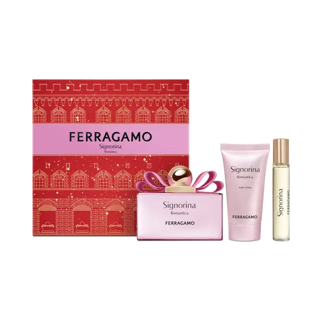 Signorina Eau De Parfum Set 100ml & Body Lotion 50ml & Travel Spray 15ml