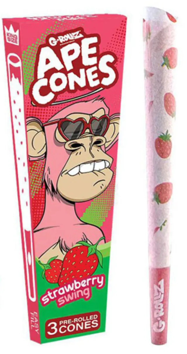 G-Rollz Cone Προτυλιγμένος Κώνος «Strawberry Swing» - King Size 3τεμ.