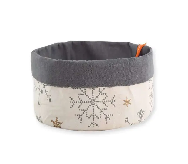 ΚΑΛΑΘΙ ΨΩΜΙΟΥ ΒΑΜΒ.GOLDEN SNOWFLAKES 20X15 - NEF NEF