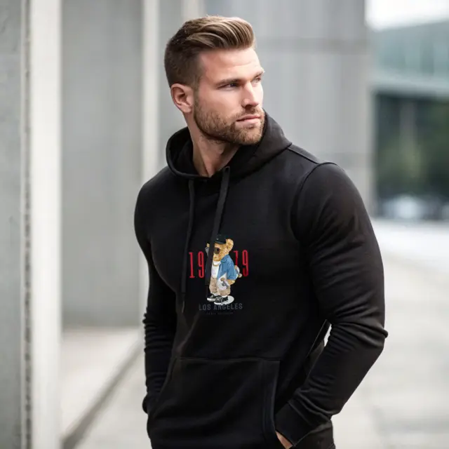 Φούτερ Noshame® Μαύρο με τύπωμα - 3025034 - XXL