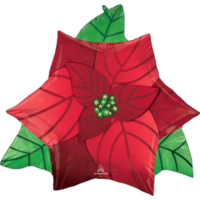 Μπαλόνι Φοιλ Σχήμα Satin Poinsettia / 66 x 60 εκ