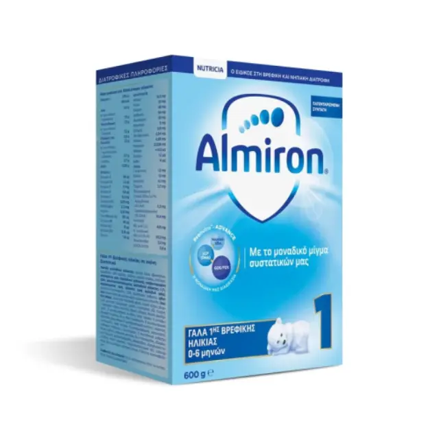 Nutricia | Almiron 1 | Γάλα 1ης Βρεφικής Ηλικίας 0-6 Μηνών | 600g