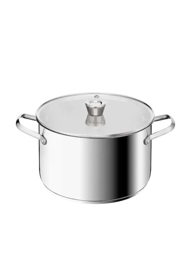 Tefal E3366455 Emotion+ Βαθιά Ανοξείδωτη Κατσαρόλα 9.6lt / 28cm