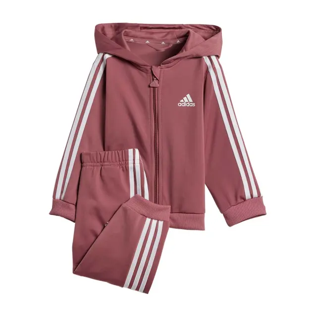 adidas Sportswear Unisex Infant's 3Stripes Shiny Track Set Ροζ IV7400 (adidas Sportswear)
