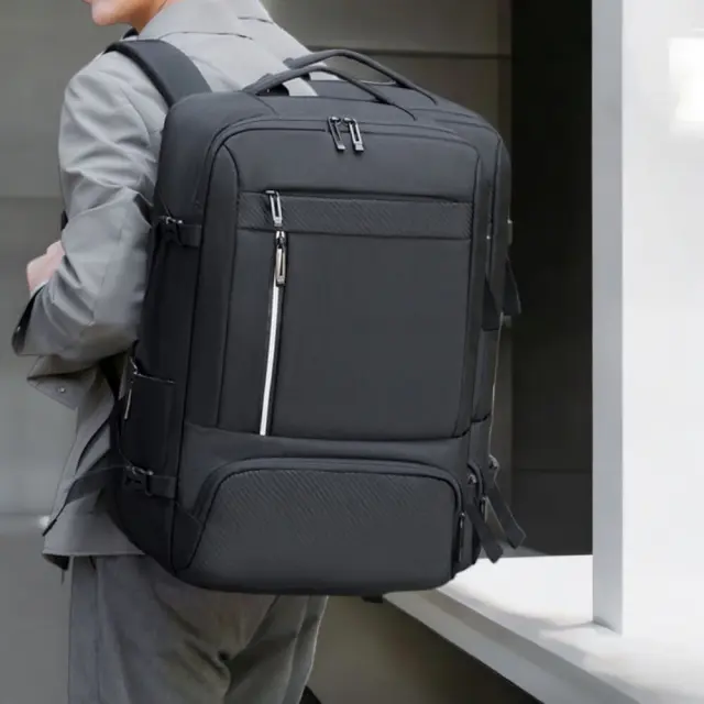 Σακίδιο Πλάτης Ταξιδίου με Επέκταση 50x34x22 +5cm Playbags Collection PS2405. Μαύρο Max 50lt 2