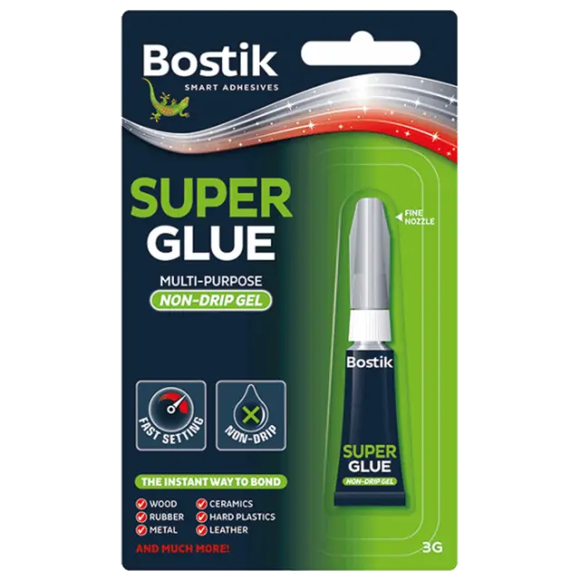 ΚΟΛΛΑ ΚΥΑΝΟΑΚΡΥΛΙΚΗ GEL BOSTIK SUPER GLUE NON DRIP GEL 3GR 30813350