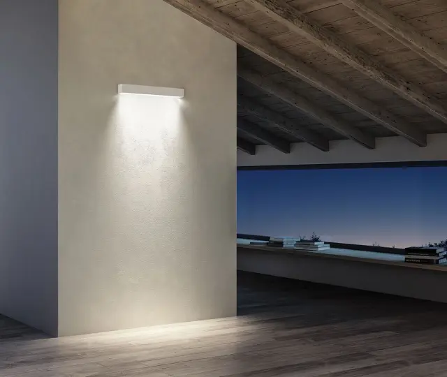Demes Φωτιστικό Led τοίχου 20W 3000K IP65 50x6x6cm λευκό Άσπρο