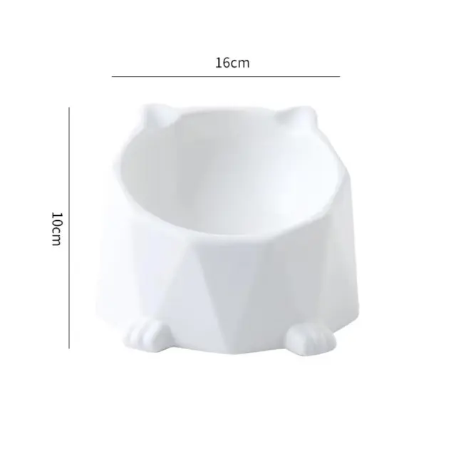 Κεραμικό Μπολ Κατοικιδίου Λευκό 16x10cm(200ml)