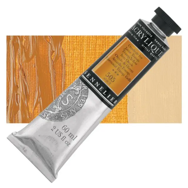 Ακρυλικό Sennelier Extra Fine - 505 Transparent Yellow Iron Oxyde S2 - 60ml