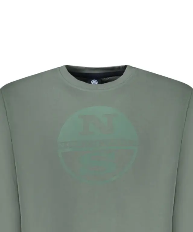 North Sails- Ανδρικό Φούτερ Hoodie Regular Fit 993036-000-0419 Πράσινο 3