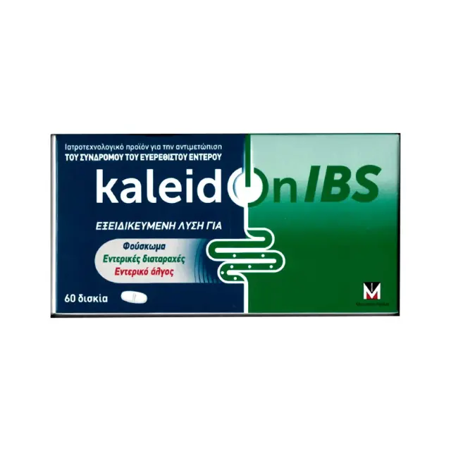 Menarini Kaleidon IBS, Συμπλήρωμα Διατροφής Για Την Αντιμετώπιση Του Συνδρόμου Του Ευερέθιστου Εντέρου, 60δισκία