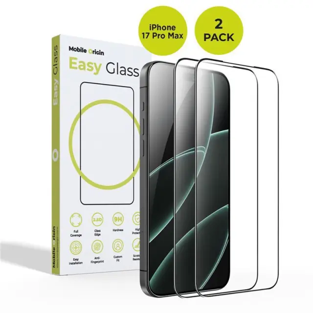 Mobile Origin EasyGlass iPhone 17 Pro Max, 2 pack