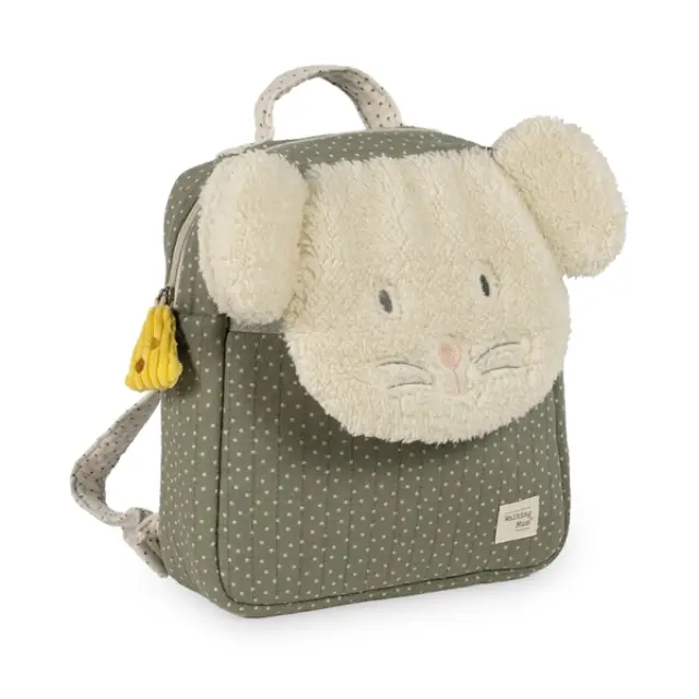 Τσάντα Νηπιαγωγείου Poppy Mouse Olive 2