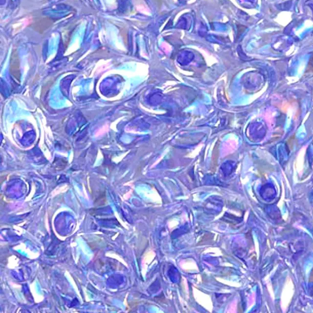 Χάντρα Miyuki Long Magatama 4x7mm - LMA-2008 - Lavender Lined Crystal AB ~10gr