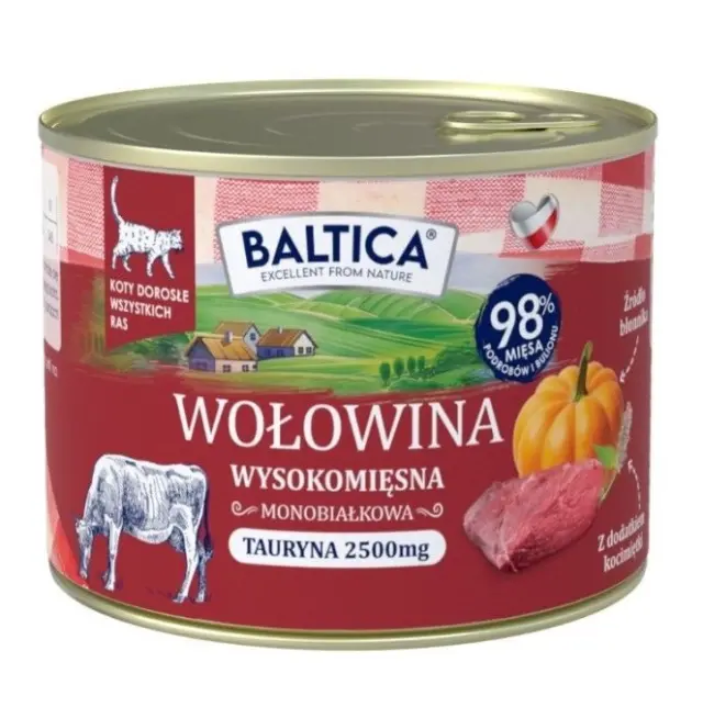 BALTICA Smaki regionów Beef with liver - wet cat food - 185g