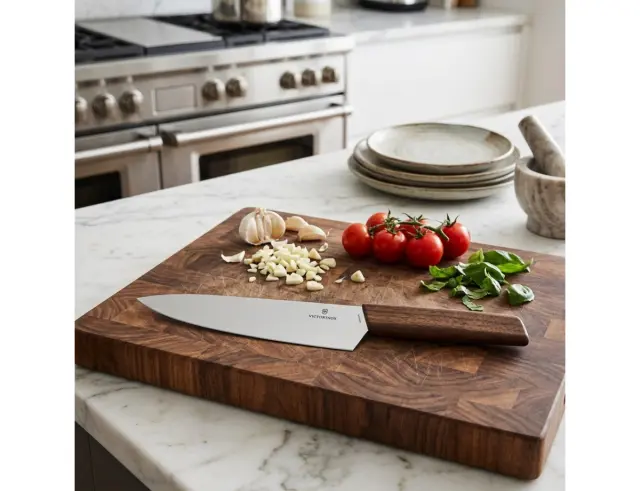 Μαχαίρι Chef Victorinox Swiss Modern με ξύλινη λαβή και μήκος λεπίδας 22cm - Σε ειδική συσκευασία δώρου6.9010.22G