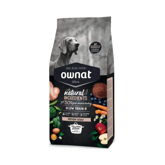 Ownat Ultra Medium Adult Ξηρά Τροφή Σκύλου με Κοτόπουλο & Γαλοπούλα 3kg