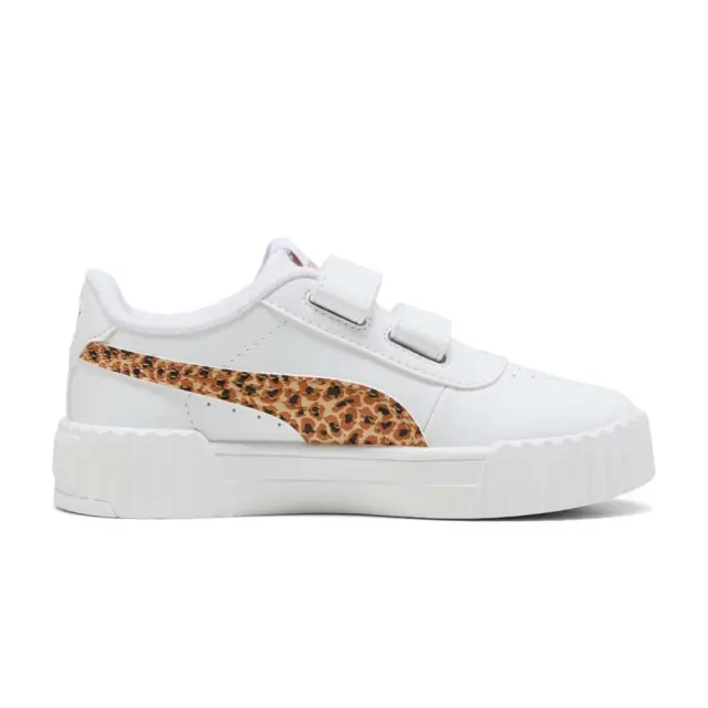 Puma Girl's Carina 3.0 Animal Print V (PS) Λευκό 402272-02 (Puma) 2