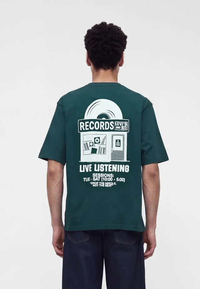 LSE-LOOSE TEE GREENS - LSE LOOSE TEE LEVIS RECORDS PONDEROSA PINE BODY WHITE LOGO Ponderosa Pine 3