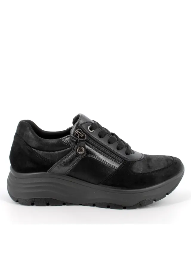 Imac Sneakers Γυναικείο δέρμα Μαύρο IMA/856870 NERO 3