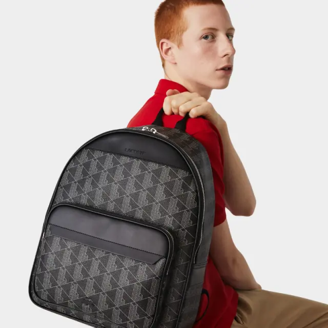 Σακίδιο Πλάτης Lacoste The Blend Monogram NH3649LX-H45 Γκρι - One Size