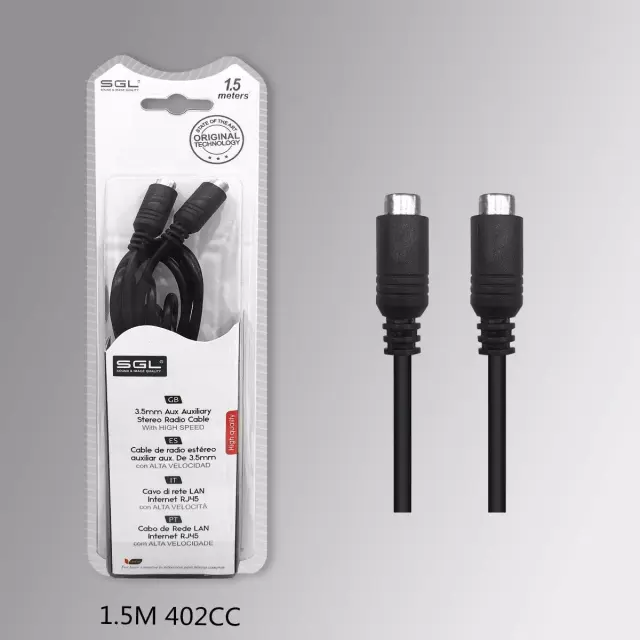 Καλώδιο επέκτασης ήχου 3.5mm female - 1.5m- 4022CC - 197648 2