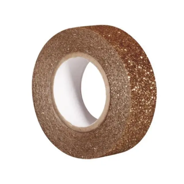 Rayher Αυτοκόλλητη Ταινία Glitter 15mm x 5m Σκούρο Χρυσό (59925660)