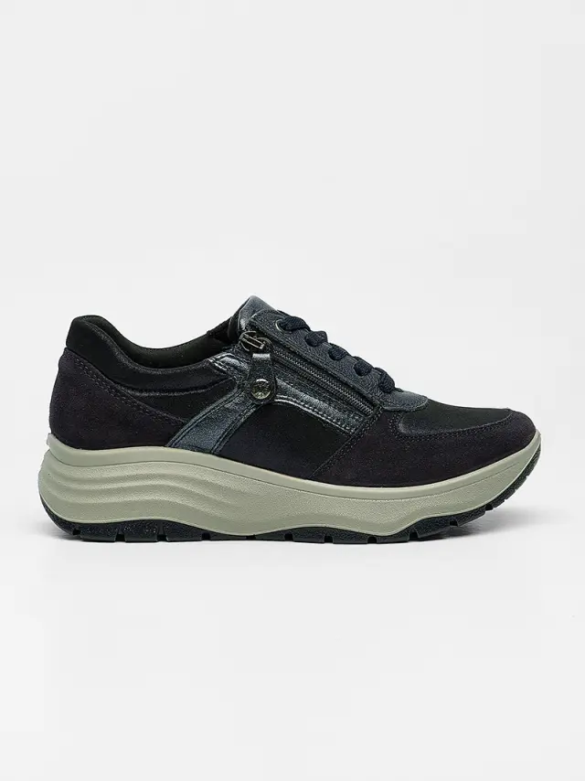 Imac Sneakers Γυναικείο δέρμα/δέρμα Nubuck Μπλέ IMA/856870 BLUE 3